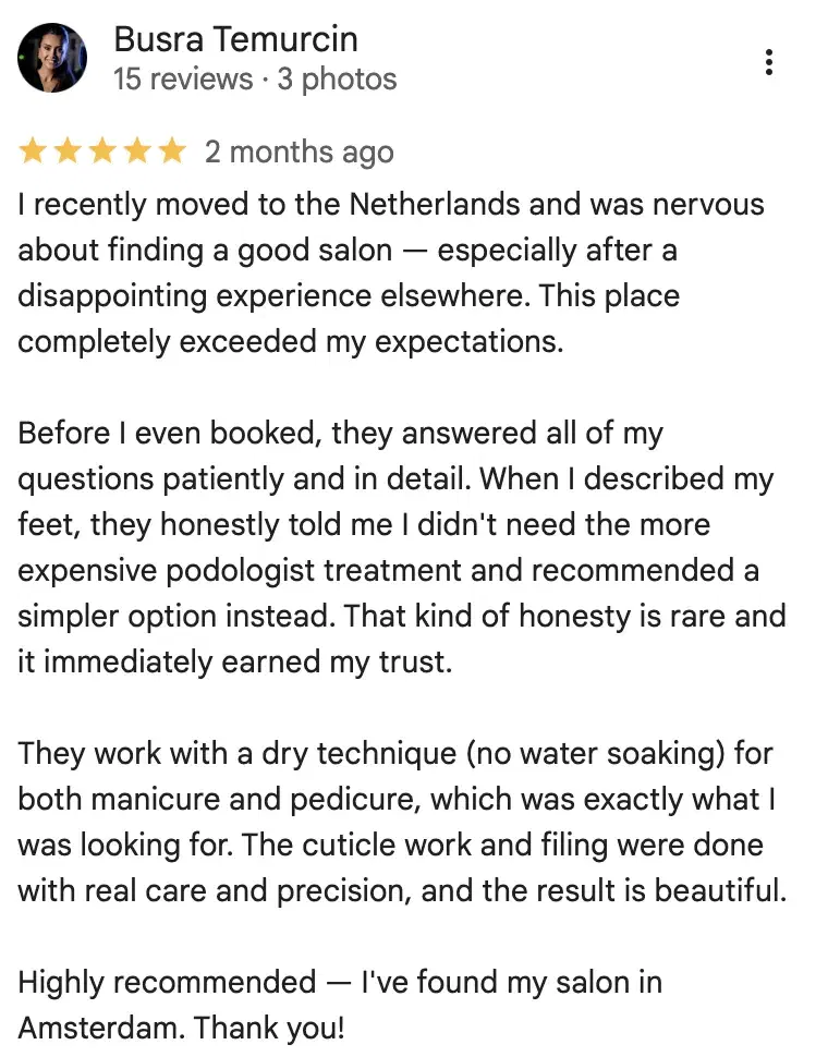 Busra Temurcin — Google review
