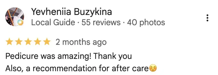Yevheniia Buzykina — Google review