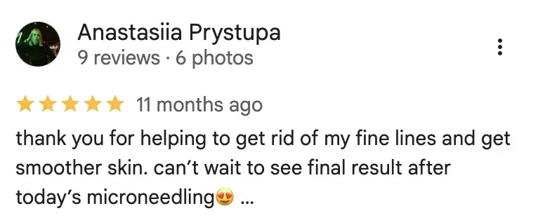 Anastasiia Prystupa — Google review