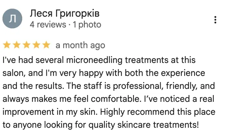 Lesya — Google review