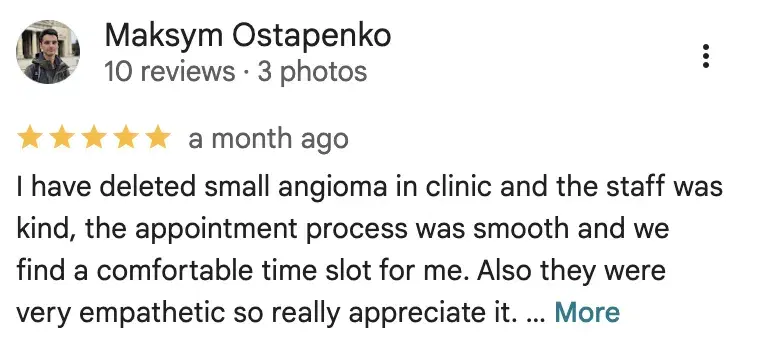 Maksym Ostapenko — Google review