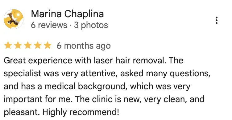 Marina Chaplina — Google review