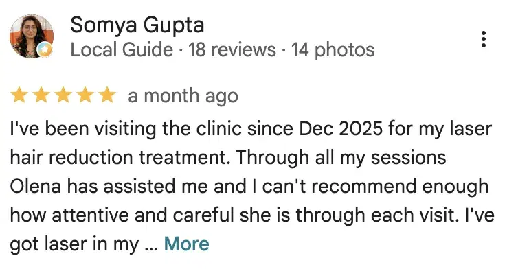 Somya Gupta — Google review