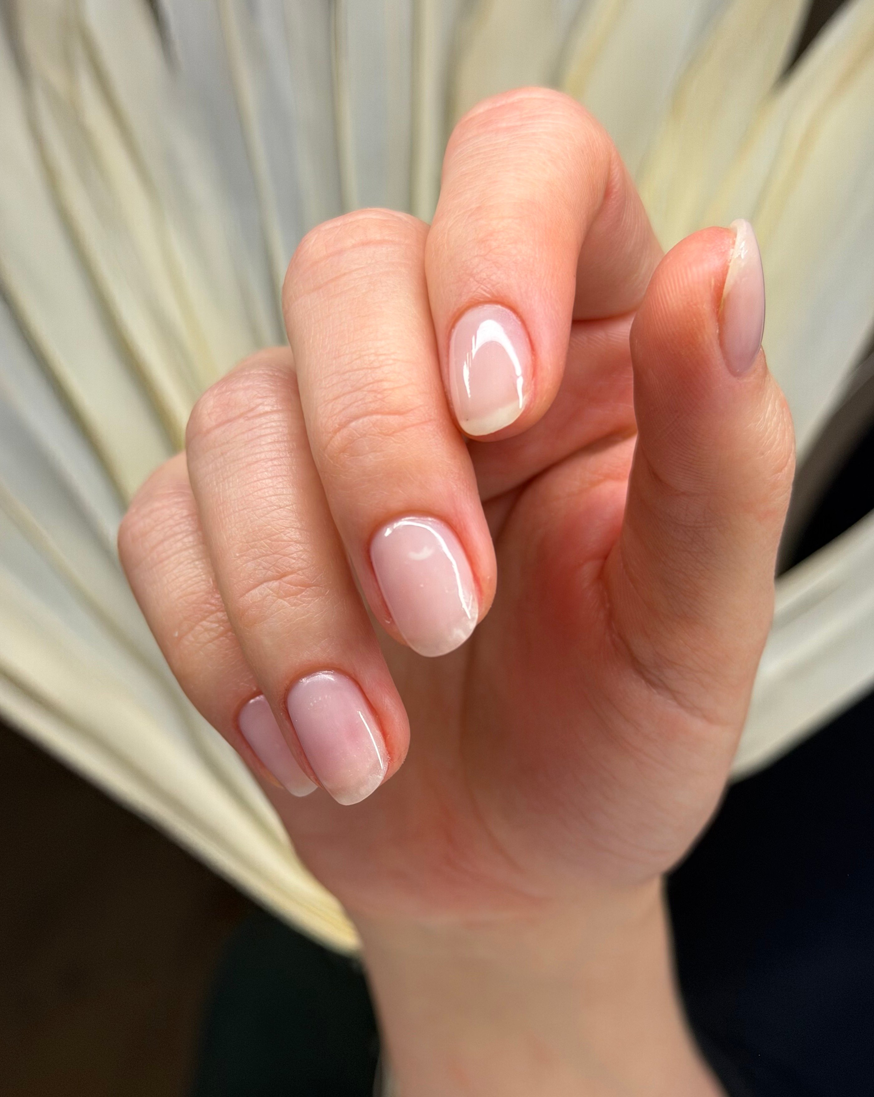 Freshly done natural manicure at NeoXell